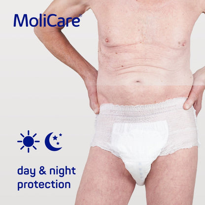 MoliCare Premium Mobile Unisex Pull-Up Pants Medium 10 Drops 2675ml 80-120cm /Pack of 14