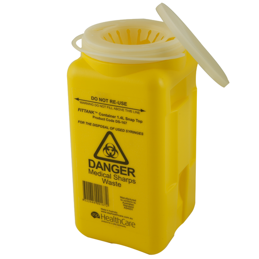 Fittank 1.4ltr Container (Re-Sealable Top Lid)