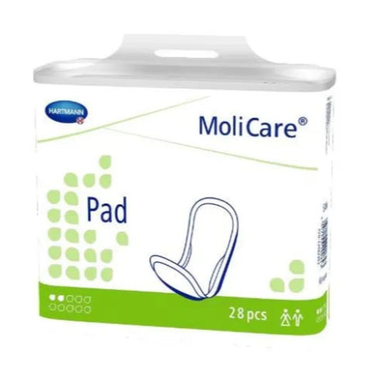 Molicare Pad Unisex 2 Drops Waist 27x10cm 321ml Pack/28