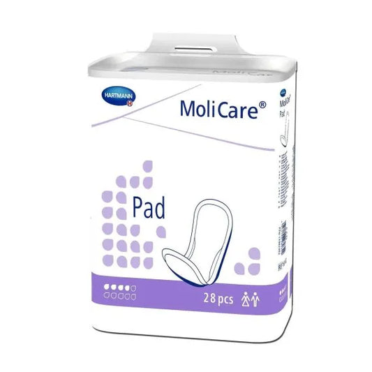 Molicare Pad Unisex 4 Drops Waist 43x16cm 865ml Pack/28