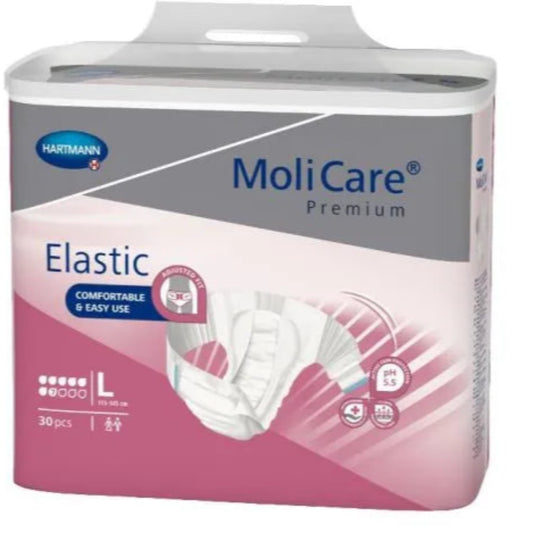 Molicare Premium Elastic Unisex 7 Drops Large Waist 115-145cm 2719 Pack/30