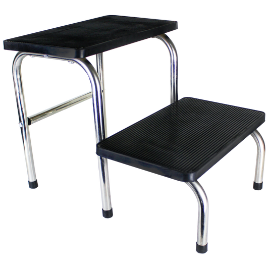 Double Step Stool 54 x 40 x 40cm - Promed Supplies Pty Ltd