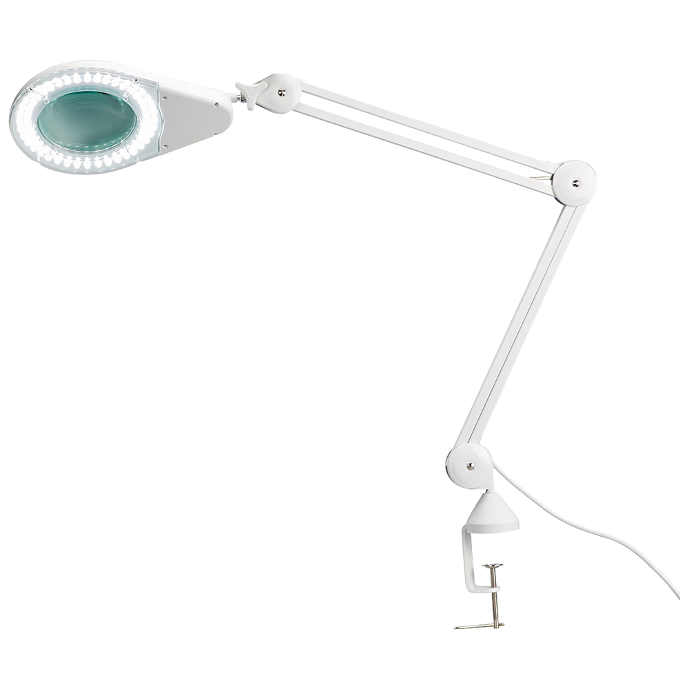 LED Magnifying Lamp with Table Clamp (12cm diameter, 115cm extension) - Promed Supplies Pty Ltd