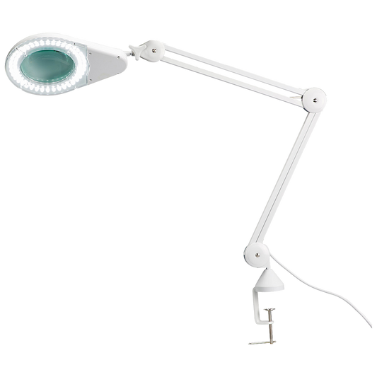 LED Magnifying Lamp with Table Clamp (12cm diameter, 115cm extension) - Promed Supplies Pty Ltd