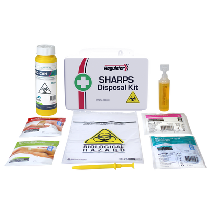 REGULATOR Sharps Disposal Kit 21 x 7.5 x 13cm