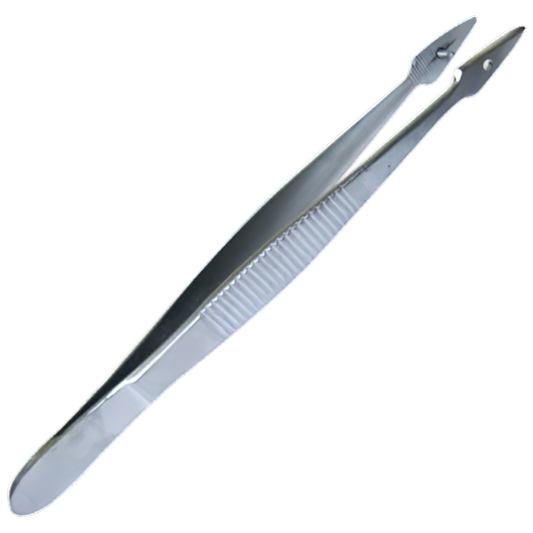 AEROINSTRUMENT Stainless Steel Fine Forceps with Pin 13cm - Promed Supplies Pty Ltd