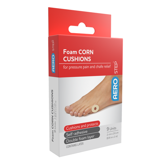 AEROSTEP™ Foam Corn Cushions 20 x 26mm Box/9 - Promed Supplies Pty Ltd
