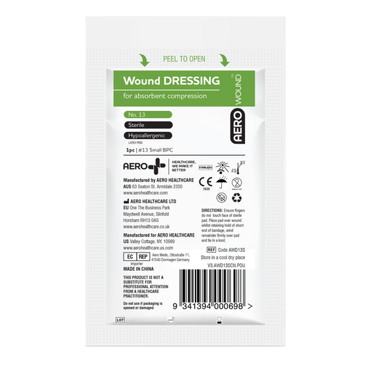AEROWOUND #13 Wound Dressing 8 x 10cm Bag/12