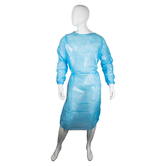 Ultra Health® Level 4 Disposable Isolation Cytotoxic PP/PE Gown Knitted Wrist and Velcro Closure Carton/50