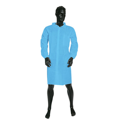 ULTRA HEALTH Non Sterile Lab Coat with Velcro Seal Carton/50