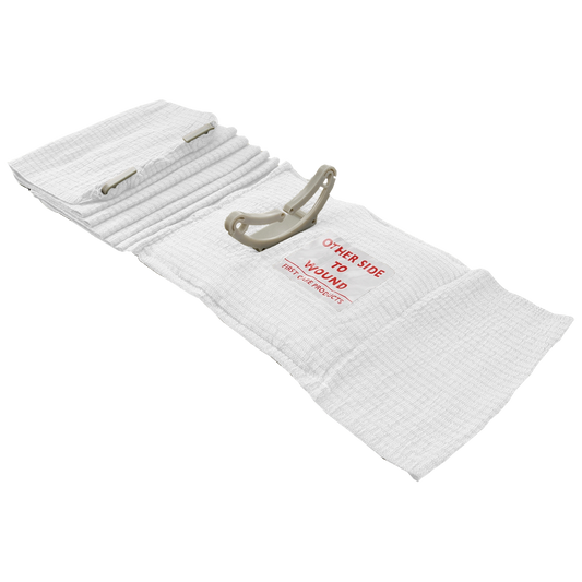 FIRSTCARE Civilian Trauma & Hemorrhage Control Bandage 15 x 18cm (White) - Promed Supplies Pty Ltd
