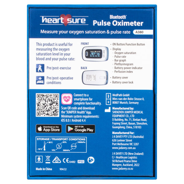 Heart Sure Bluetooth® Pulse Oximeter