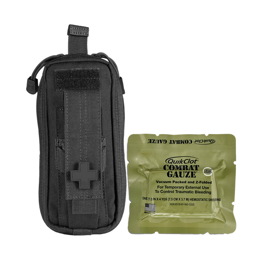 RAPIDSTOP Small Bleed Control with QUIKCLOT Combat Gauze- Tactical 8 x 18 x 6cm