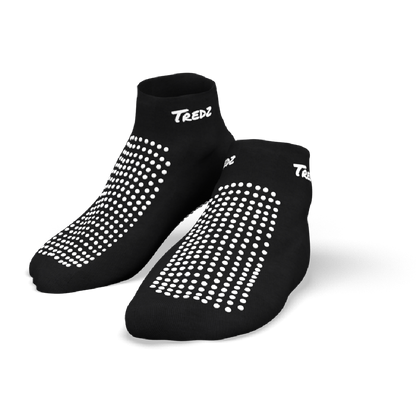 Non Slip Socks Black - Hospital Grade Packs of 3 Pairs