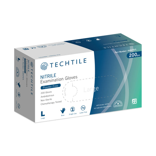 Examination Nitrile Gloves Chemo-Tested Powder Free (Deep Blue) Box/200