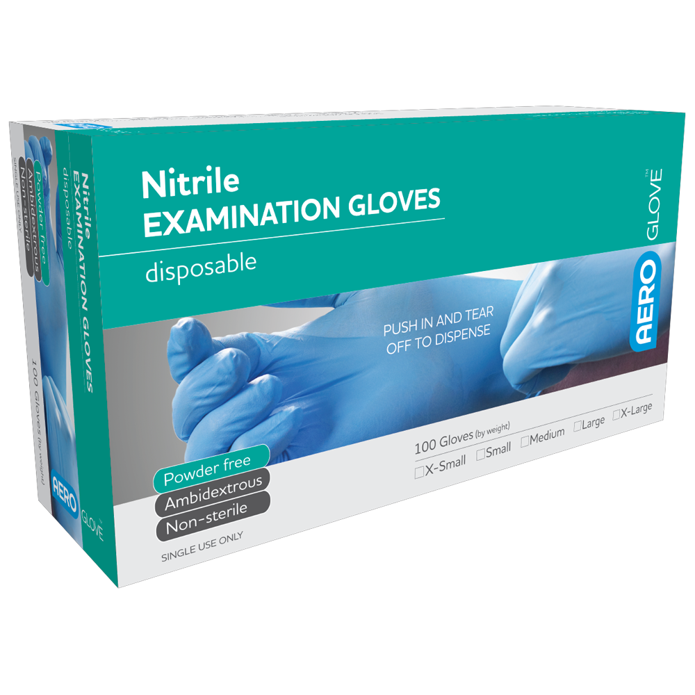 Nitrile Powder-Free Gloves Box/100
