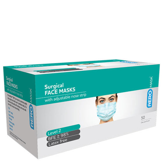 AEROMASK Level 2 Surgical Mask Box/50 - Promed Supplies Pty Ltd