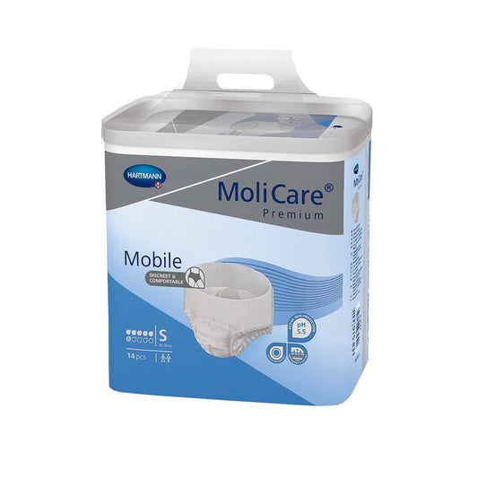 MoliCare Premium Elastic Unisex 6 Drops Briefs Small 70-90cm 1890ml Pack/30