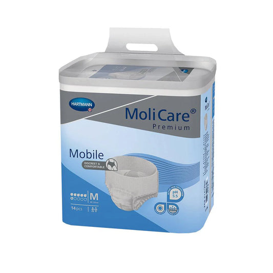 Molicare Premium Elastic Unisex 6 Drops Briefs Medium 85-120cm 2159mlPack/30