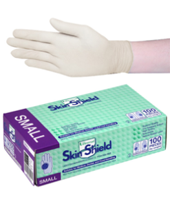 Universal Skin Shield Latex Examination Gloves